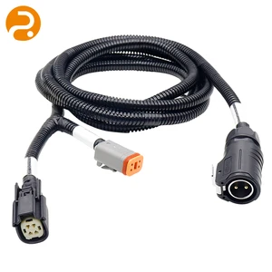 Custom Industrial Aluminum Conductor Adapter Multi Connector Harness PVC Corrugated Tube 100mm 12V Machinery Automation Vehicle