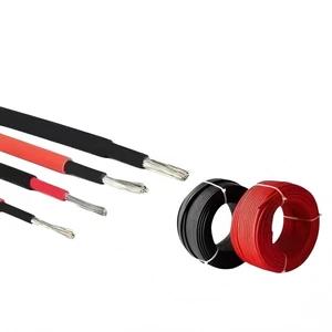 PV1-F Solar Cable for for | UV Resistant DC Cable with Solid Tinned Copper Conductor for Solar Power Systems