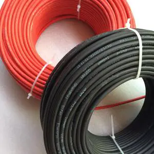 PV1-F 1*10mm² Solar Cable Tinned Copper Conductor Low Smoke Halogen Free Flame Retardant Wire