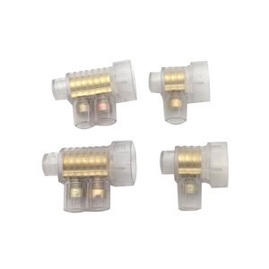 ELMAK Cable Connector Single/Double Screw 3 X 6mm2 Cables Screw Head Combination Phillips/Flat Clear Flame Retardant PC Material