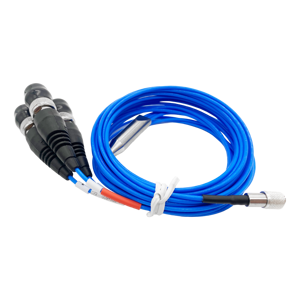 1/4-28 To 3-BNC Four-conductor cable, Triaxial Accelerometer's cable