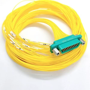 OEM Custom Manufacturer Sells CDbF-33Z 33Pin Micro Rectangular Connector Custom Length Yellow High-temperature Cable Harness