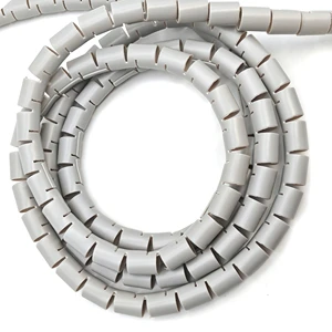 GSKJ Flexible Spiral Wire Wrap Organizer Tube for Cable Bundling and Protection