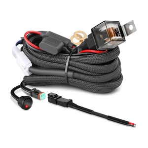12V Universal Fitment 2.5 Meters 98 Inch 8 Feet Length 120W DT Car Vehicle LED Light Wiring Harness Manufacturers