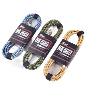 OEM High Quality Guitar Cable China Wholesale Cable Factory Price Musical Instrument Accessory for Sale 3M 5M 10M