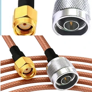 Manufacturer 50Ohm N Type Male Plug to RP SMA Male Connector Cable Assembly for RG142 RG400 RG316 Pigtail Jumper Extension Cable