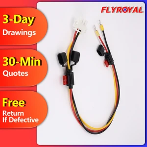 Custom Auto Battery Automotive Wire Harness In-Line ATC ATO Fuse Holder Ring Terminal PVC Rubber Tin Plated Copper PTFE 12V