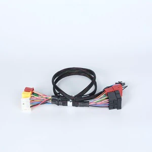OEM/ODM Custom Automotive Wire Harness Cable Assembly PVC Copper Core IATF16949 12V Black for ECU Adapter Plug Soar