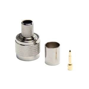 N-type Male Crimp Connector For RG213 LMR400 7D-FB Cable Male Plug Straight RF Coaxial Connector