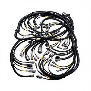Custom Industrial Equipment Wiring Harness Kit Heavy-Duty Multi-Connector Wire Loom Machinery Factory Automation IP65/67