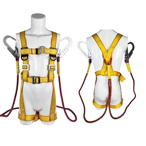Factory Direct Full Body Safety Harness for Power Line Climbing Work Industrial Safety Belt Adjustable Length Fall Protection