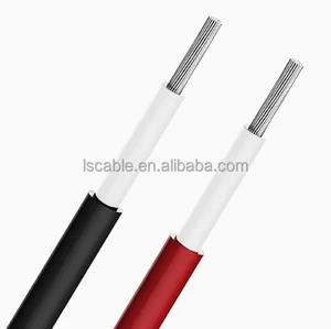 Customizable XLPE Photovoltaic Cables 2.5/4/6 Cubic Meters Long Service Life 16A/30A Rated Tinned Copper Double-layer Sheath