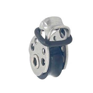 Stainless Steel 316 Marine Wire Rope Micro Single Loop POM Sheave Swivel Pulley 15mm Block Rigging Boat Hardware Accessories