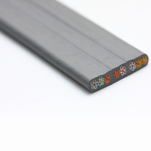 300V/500V H05V3V3H6-F/ H05V3V3D3H6-F PVC Insulated PVC Sheathed Flexible Flat Elevator Control Cable