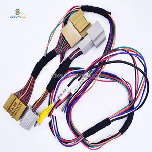 Custom Car Lotus Head Audio Cable Automotive Connecting Wiring Harness Audio Extension Cable for Hyundai Vehicles