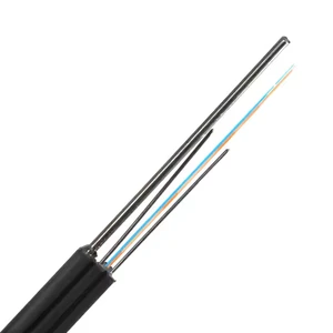 TTI GJYXCH Outdoor And Indoor FTTH Drop Cable LSZH PVC Jacket Communication Cable 2 4 6 12 Cores Fiber Optic Cable