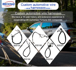 Factory Custom Automotive 4Way Flat Cable Wire Harness Assembly E00112 for Car Truck Trailer Complete Wiring Harness