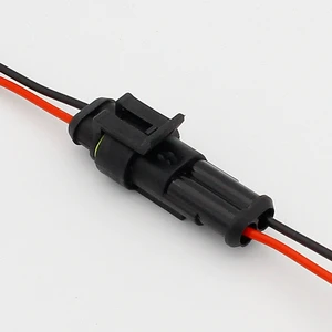2 Pin Way Sealed Waterproof Electrical Wire Connector Plug Set Auto Connectors with Cable