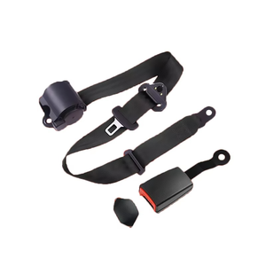 Sports-Style 3-Point Retractable Adjustable Safety Harness Emergency Locking Bus Seat Belt Racing Durable Steel ABS Lifeboat Use