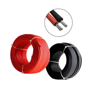 Top Quality Solar Cable Tuv 100 Meter Roll 4mm Twin Core Dc Solar Panel Pv Cable