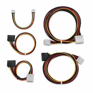 Custom Professional Flexible Cable 240mm 2.5mm 1.2mm 0.75mm 4 Core 3 Core Full Coil for PCB Power Control Wiring Harness