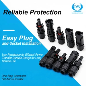 IP67 Waterproof Male And Female 30a 1000v 2.5mm2 4mm2 6mm2 Solar Pv Cable Dc Connector For Solar Panel System