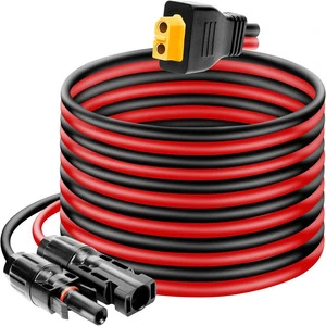 12AWG XT60 XT60i Adapter Photovoltaic Connector 30A Current Solar Panel Energy Storage Power Cable Pure Copper IP67 Wire Harness