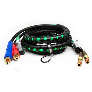 3-in-1 Power Supply 12FT 15 FT Air Line Kit ABS Electric Cable 7 Core Semi Truck ETL Certified Trailer Parts & Accessories