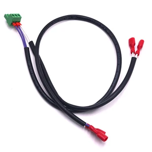 Customized Industrial Strength Wire Harnesses with 3-pin Terminal Block 20AWG Insulation for Industrial Equipment