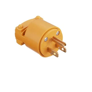 15 Amp Replacement Plug/Connector Set, 125 Volt NEMA 5-15P Straight Blade Plug Grounding Type/CUL Listed
