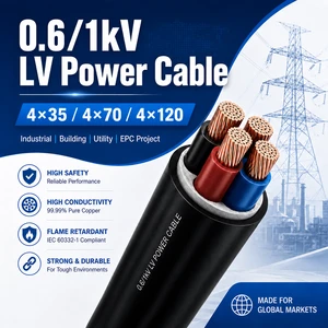 Factory Direct LV Power Cable 1C/2C/3C/4C/5C For Utility And Industrial EPC Projects