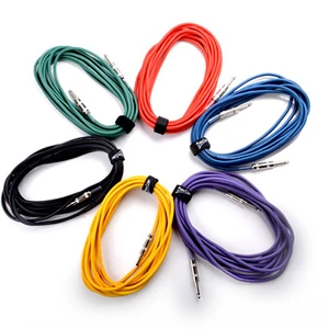 Wholesale Price Guitar Cable 10ft 1/4 Piano Electric Drum Speaker Audio Instrument Cables High Quality Cord