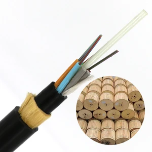 China Cable Manufacture Factory OEM Aerial ADSS Single Jacket Mini 12 24 48 72 96 144 288 Core Singlemode Fiber Optic Cable ADSS