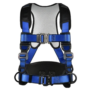 Custom Logo Fall Protection Kit Full Body Harness And Shock Absorber Five Point Safety Harness HighAltitude Work Harness Set