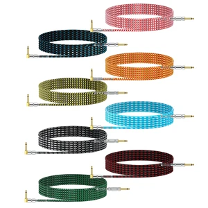 Factory Custom Length Professional Instrument Cable Electric Guitar AMP Cord 1M 1/4 Inch TS Guitar Cable for Guitar Bass
