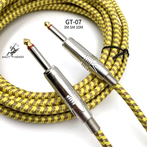 Hot Sale Professional Musical Instrument Accessory Cable Guitar Cables 3m 4m 10m High Quality Guitar Cable Wholesale Price