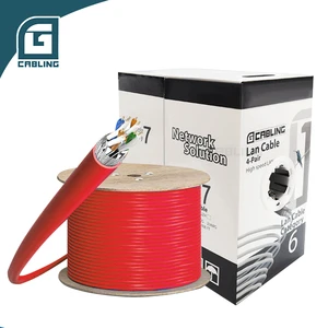 Gcabling Cat6 Cat6 a Ftp Sf/utp Sftp Full Copper Outdoor Network Lan Industrial Ethernet Cable 305m with 23awg 24awg Conductor