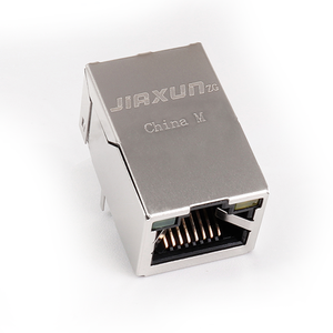 Single Port Cat5e Network RJ45 Female Connector Jack 180 Degrees RJ45 Modular Plug Internet Ethernet Jacks
