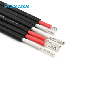 Slocable Double Core Photovoltaic Cable 1500V UV Proof Copper Conductor Solar Energy Wire for PV Plants and Connectors