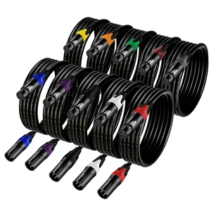 Factory Direct Customization 1m-15m XLR Audio Cable Male-Female 3-Pin Connectors PVC Foil for Guitar/Microphone/Speaker