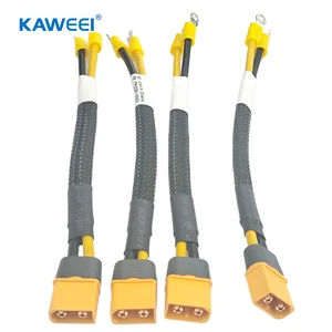 Customized XT60H-M Battery Connector to #6 RING TERMINAL NYLON INSULATED Wire Harness for Heating Equipment