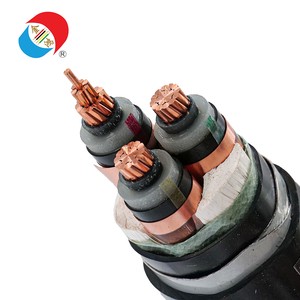 JinHong 8.7/15kv Copper Cable 3*185 3 Cores Armored XLPE Power Cable YJV22 For Power Stations