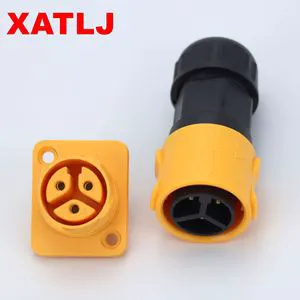 XATLJ Auto Male/Female 3-Pin IP67 Rated Waterproof High-Temperature Resistant 25A Wiring Harness Adapter