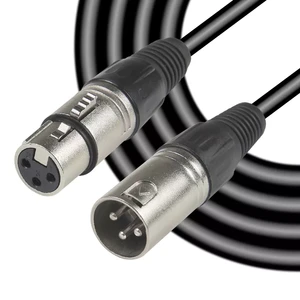 Electric Guitar & Microphone Cable XLR Female 3P to XLR Male 3P Made of High Quality Wire