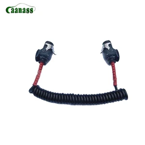 China Guangzhou TPU 7p Core Trailer Plug Spring Wire Screw Trailer Spare Parts Cable