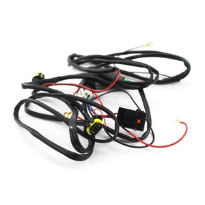 [CE Certified] 12V Car Universal LED Fog Light Harness - 0.5kg 40A Relay Switch Kit