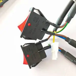 Customized Switch Wiring Harness for Computer & Motorcycle Use Waterproof IP66 High-Temperature Resistant with PBT/PVC Materials