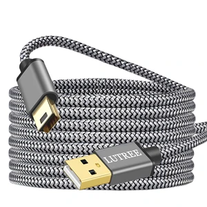Mini USB Cable, Braided Durable USB-A to Mini-B Charger Charging Cord for TI-84, Garmin GPS, PS3 Controller, Canon Camera,