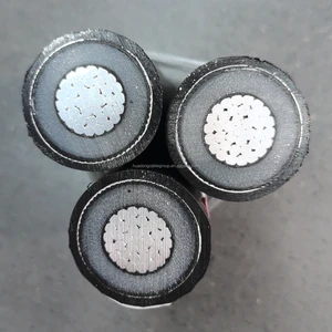 NFC 33-226 19/33(36)kV 12/20(24)kV 3X1X240mm2 AL/XLPE/AL Foil /Flame Retarded PE Sheath TORSADE EDR HTA Aluminium Cable
