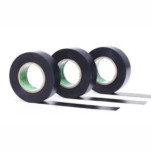 High Temp PVC Automotive Wire Harness Tape Waterproof Flame Retardant Black Insulation Electric Adhesive Tape